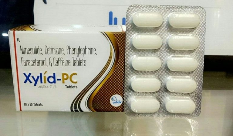 Nimesulide, Cetirizine, Phenylephrine, Paracetamol, And Caffeine Tablets