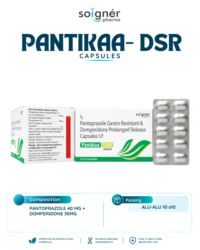 Pantoprazole Gastro Resistant & Domperidone Prolonged Release Capsules I.P.
